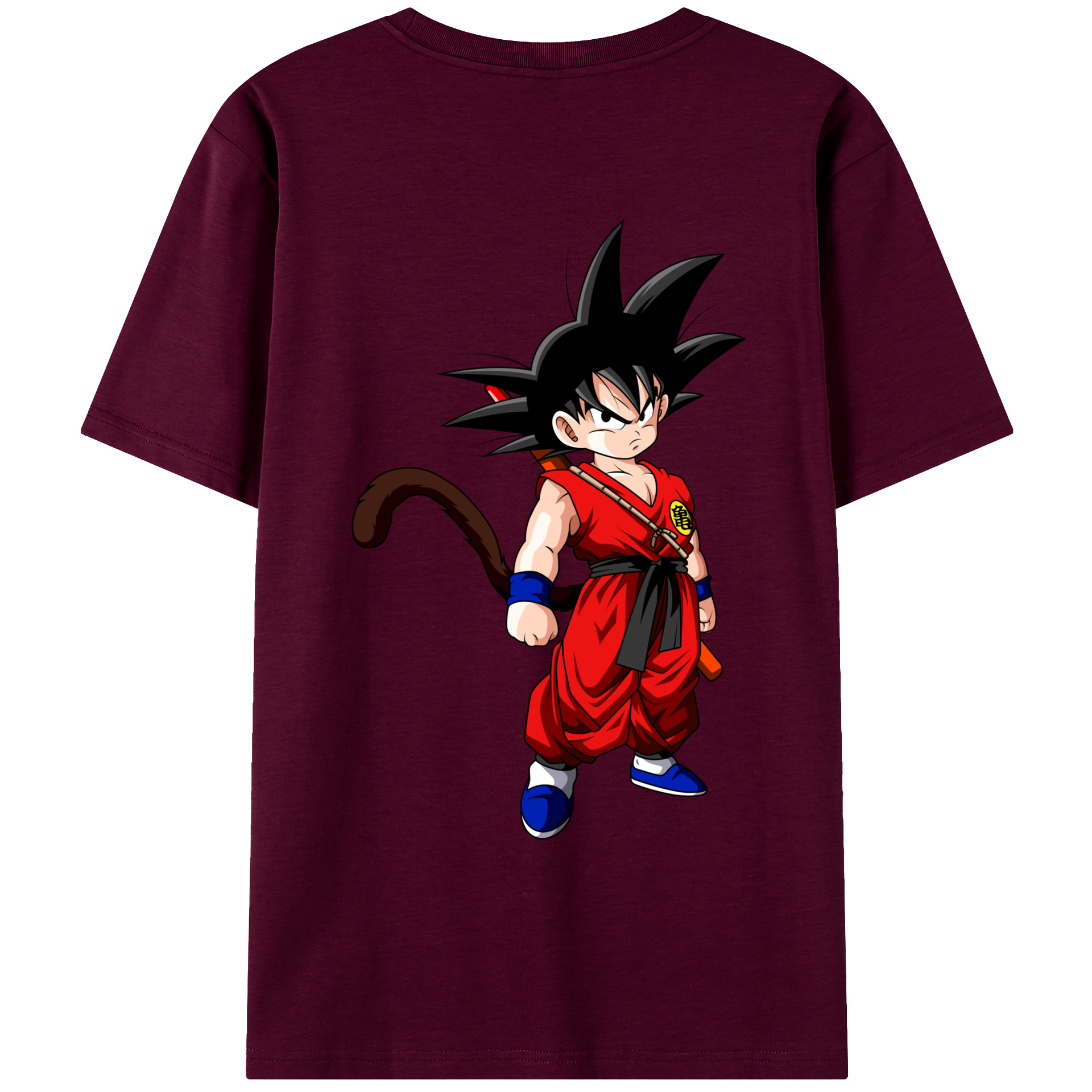 （画像用） ドラゴンボール 孫悟空（そん ごくう）Son Goku カカロット DRAGON BALL Kakarotto レディース半袖Tシャツ(バックプリント)